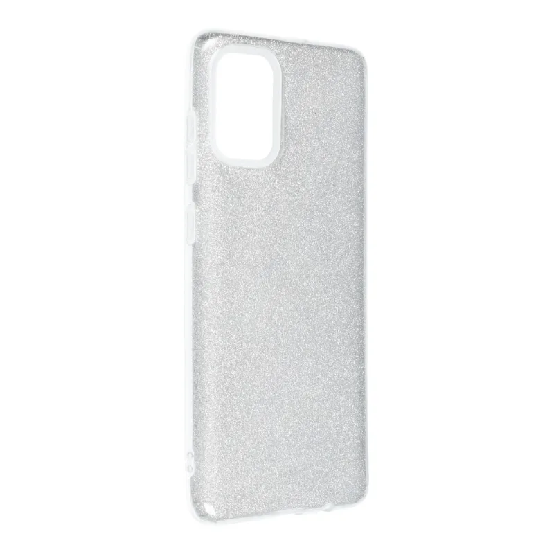 Puzdro SHINING na SAMSUNG Galaxy A71 silver