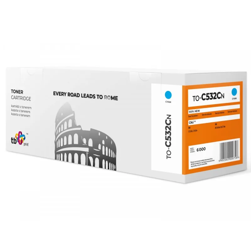 Toner TB kompatibilný s C532 TO-C532CN CY 100% new TO-C532CN