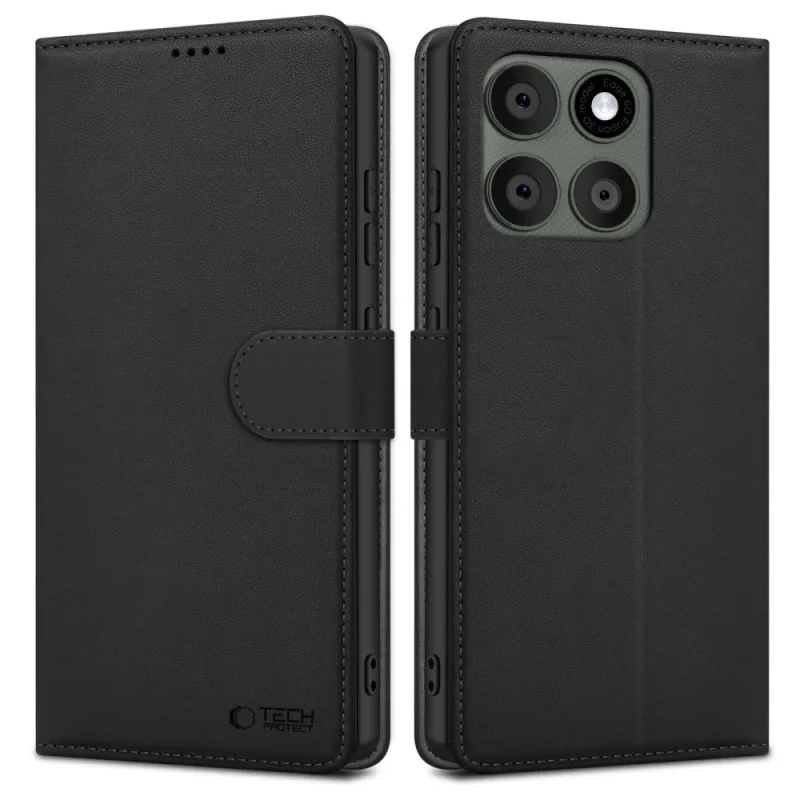 Peňaženkové puzdro Tech-Protect pre Motorola Edge 60 Pro – čierne