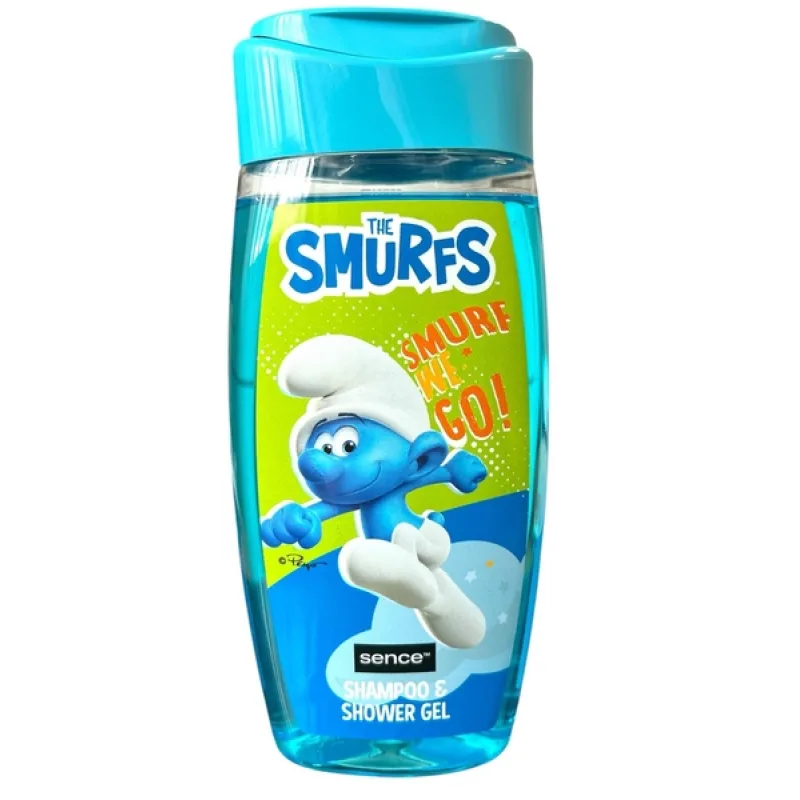 Sence The Smurfs 2v1 sprchový gél a šampón 210 ml