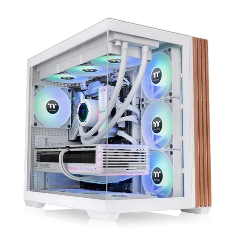 THERMALTAKE Case View 380 WS ARGB, Průhledná bočnice, bílá CA-1Z2…