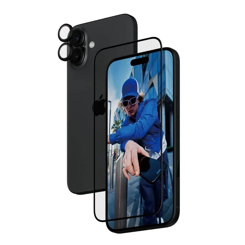 PanzerGlass ochranné sklo UWF + Hoops Bundle pre iPhone 16 Plus - Black…
