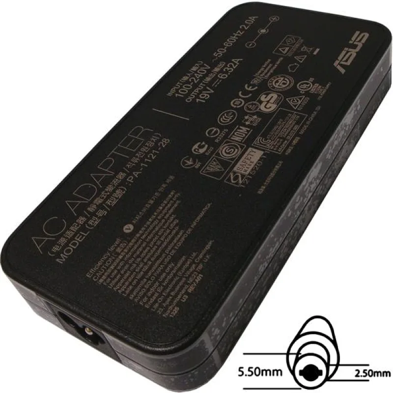 ASUS AC NAPÁJACÍ ADAPTÉR 120W 19V 3pin 5,5x2,5mm neobsahuje PW CORD CEE…