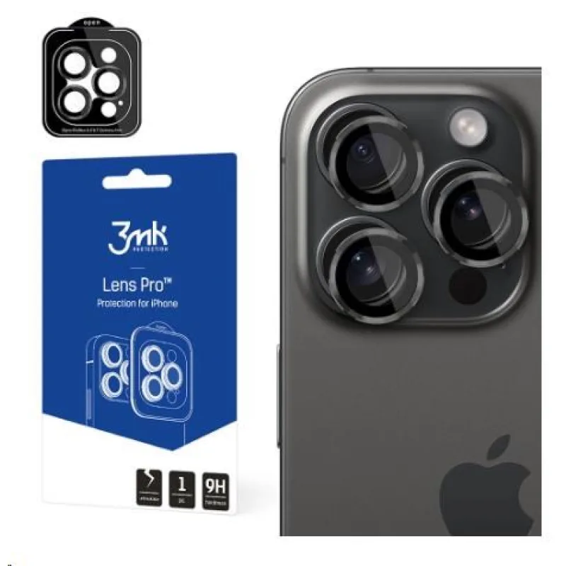 3mk Lens Protection Pro pro Apple iPhone 15, Graphite 5903108528634
