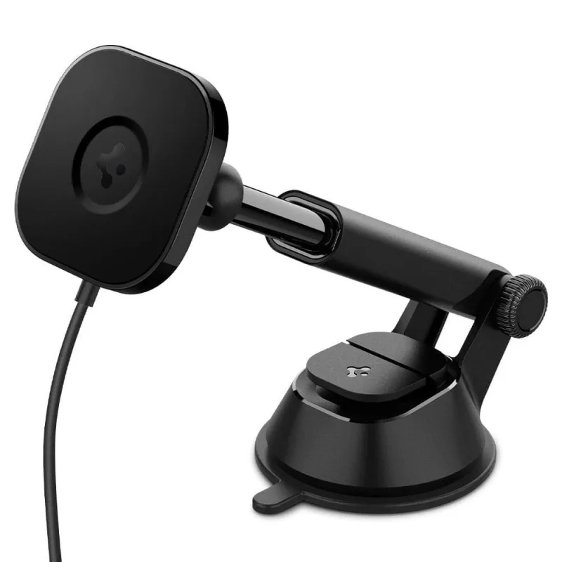 Spigen držiak do auta OneTap Pro Magnetic Car Charger Dashboard - Black