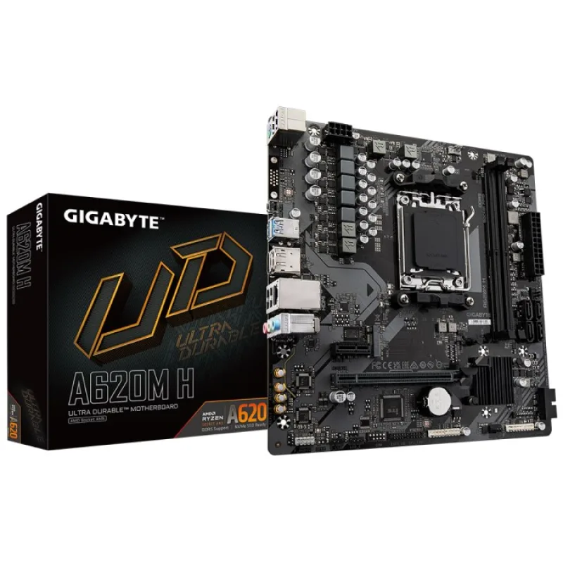 GIGABYTE MB Sc AM5 A620M H, AMD A620, 2xDDR5, 1xDP, 1xHDMI, mATX…