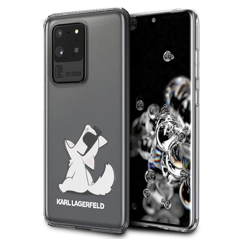 Karl Lagerfeld KLHCS69CFNRC S20 Ultra G988 transparentná Choupette Fun