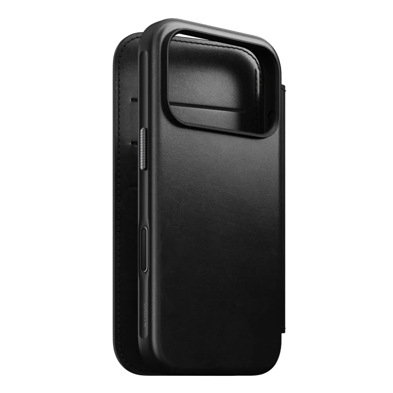 Nomad puzdro Modern Leather Folio Magsafe Horween pre iPhone 17 Pro - Black
