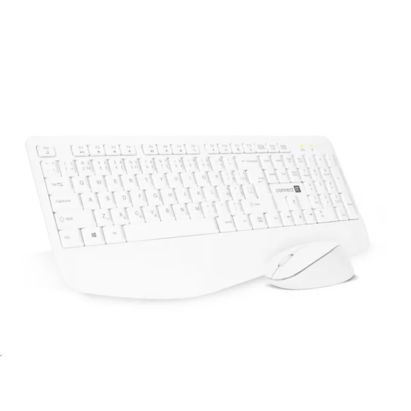 CONNECT IT Combo bezdrátová bílá klávesnice + myš, CZ + SK layout CKM…