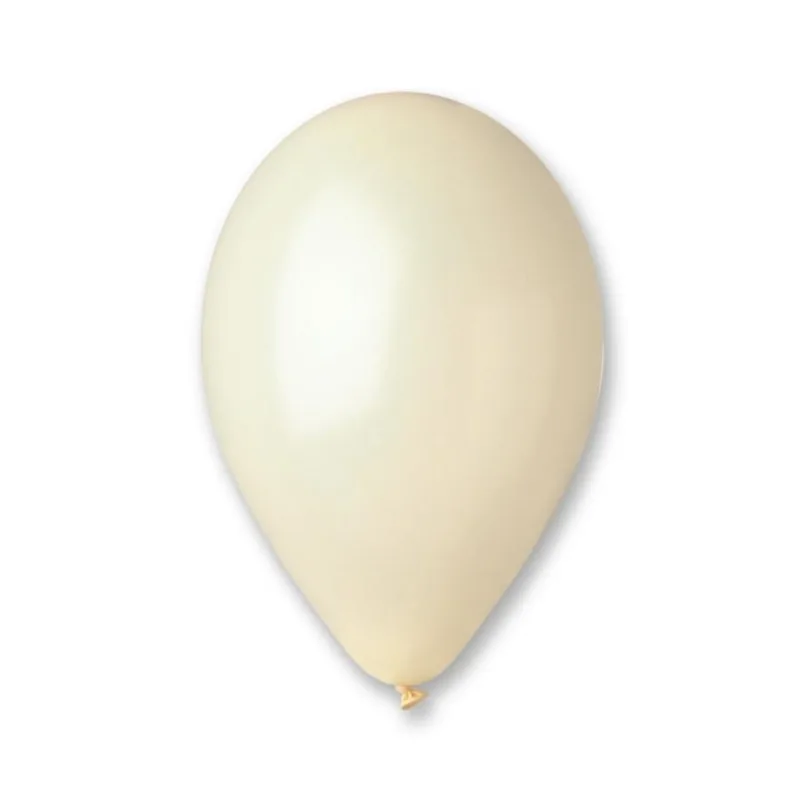 Latexové balóniky Gemar GM110 metalická ivory 30cm 100ks
