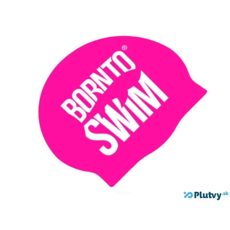 BornToSwim Classic ružová biele logo
