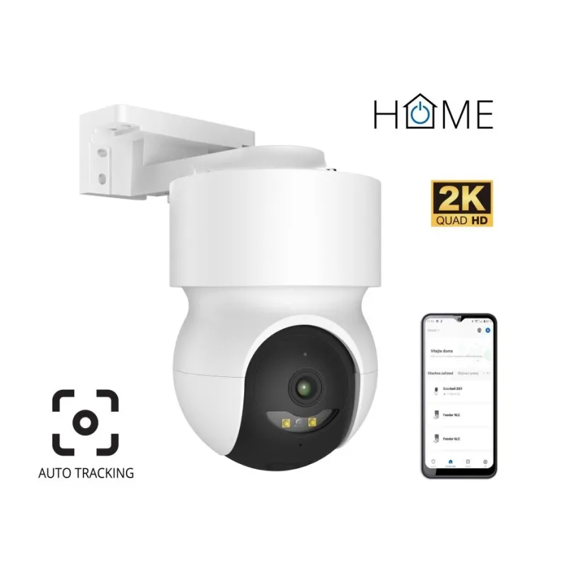 iGET HOME Camera CS8 White - WiFi 2K IP kamera otočná, nočné videnie,…
