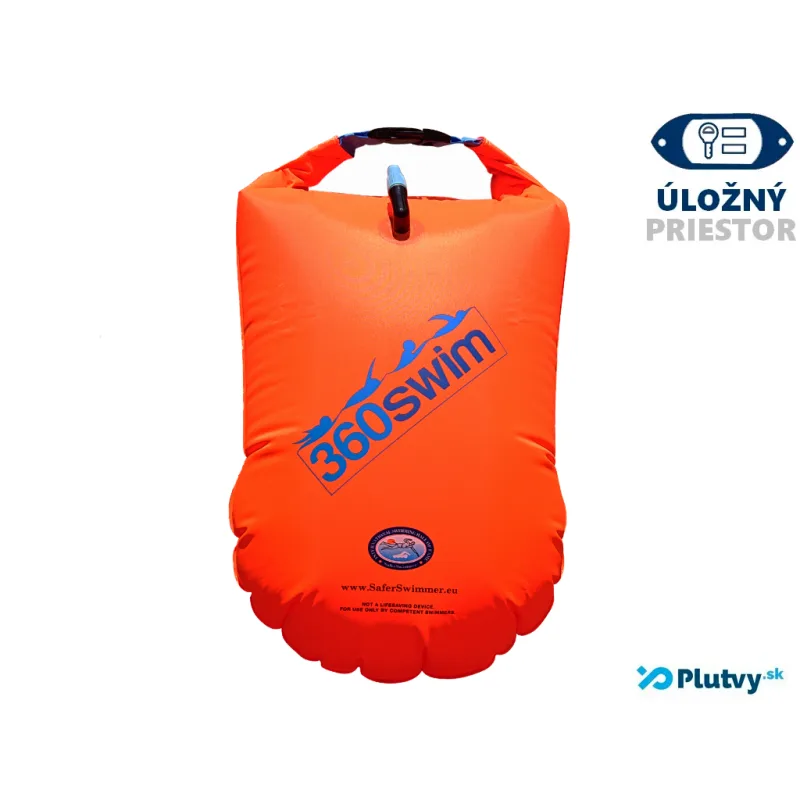 Plavecká bója 360swim Ultra veľkosť XXL oranžová