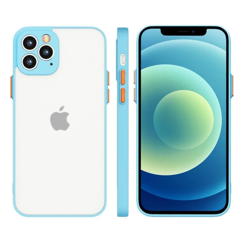 Silikónové flexibilné priesvitné puzdro Milky Case pre Samsung Galaxy S21+ 5G (S21 Plus 5G) modré