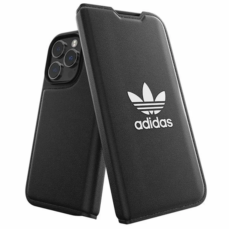 Adidas OR Booklet Case BASIC iPhone 14 Pro 6,1" čierno/čierno biele 50182