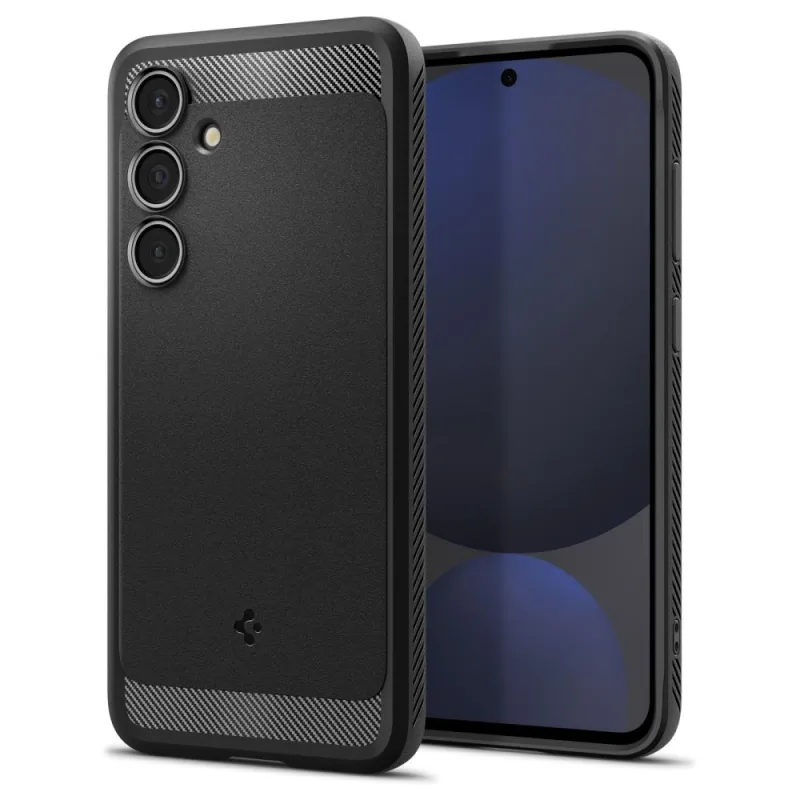 Puzdro Spigen Rugged Armor pre Samsung Galaxy S24 FE - čierne