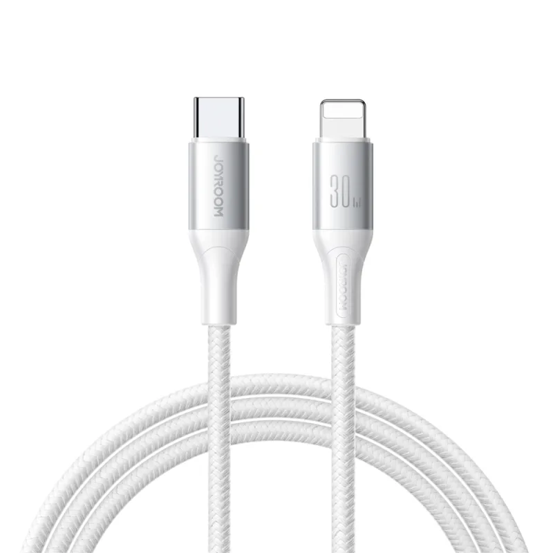 Joyroom S-A28 Flash Series 30W USB-C - Lightning kábel 2m - biely