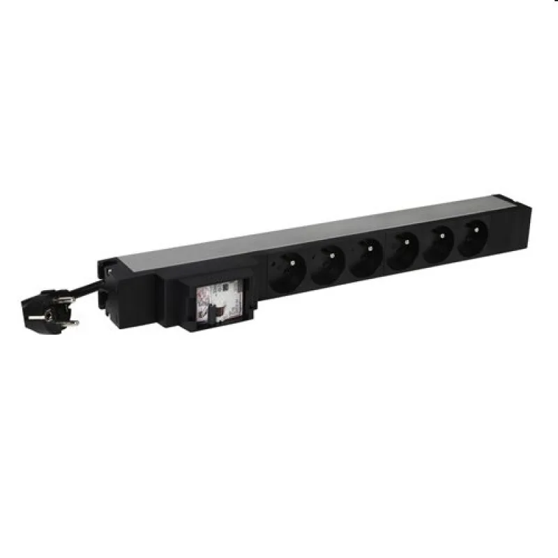 Legrand napájecí blok PDU do racku 6x 230V s proudovou ochranou 1U…
