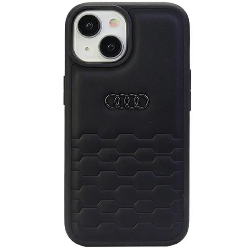 Puzdro Audi GT Synthetic Leather pre iPhone 15 Plus - čierne