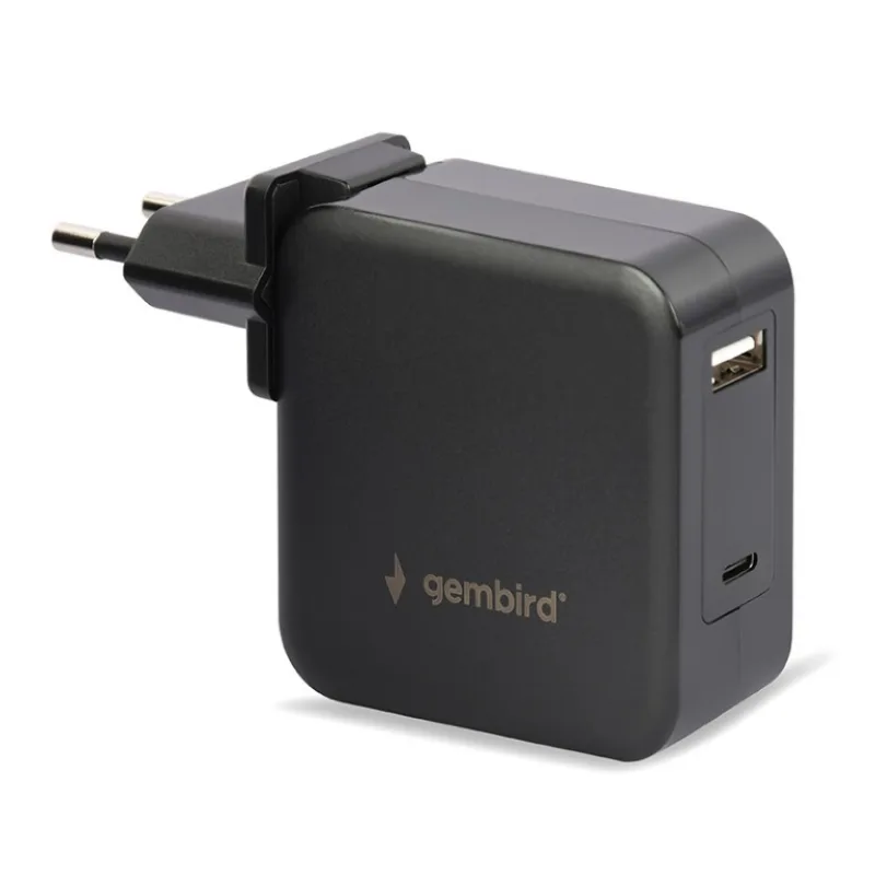Univerzálný adaptér GEMBIRD NPA-PD60-01 pre notebook, Type-C PD, USB, 60W…