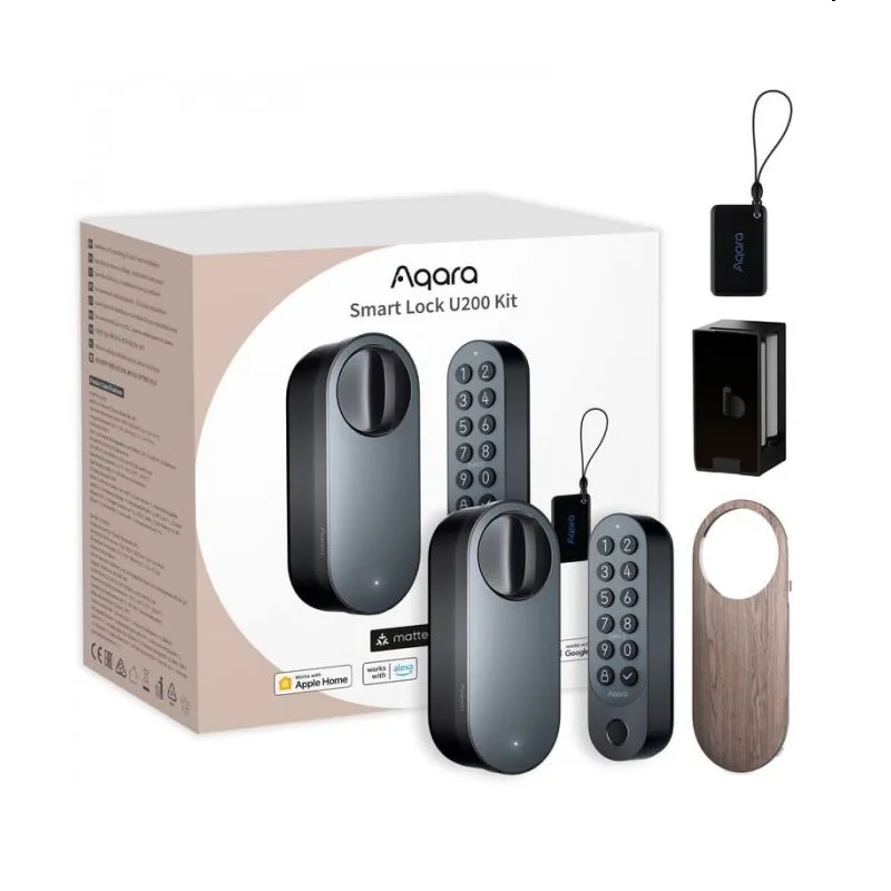 Aqara Smart Home zámok dverí U200 čierny