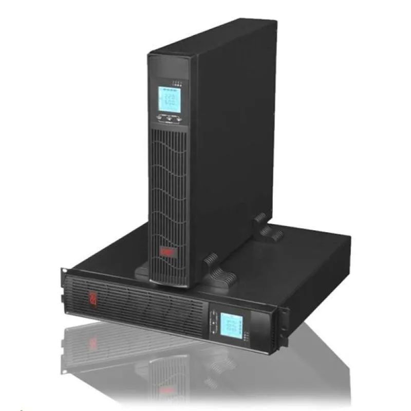 EUROCASE 2000VA rack/tower, čistý sinusový výstup, RJ45, USB data EA620RT