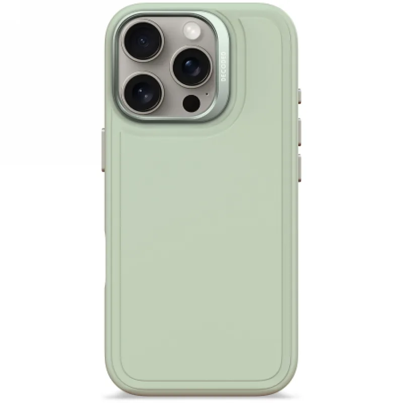 Dekódované antimikrobiálne silikónové puzdro na zadný kryt s MagSafe pre iPhone 16 Pro – zelené