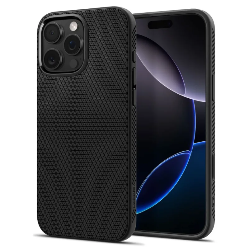 Puzdro Spigen Liquid Air "T" MagSafe pre iPhone 16 Pro - matná čierna