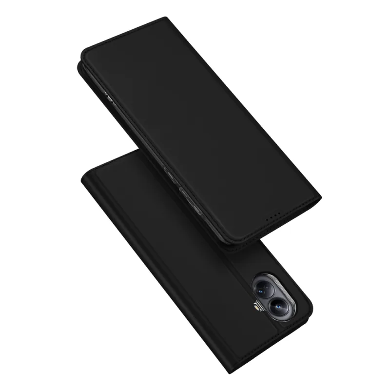 Puzdro Dux Ducis Skin Pro pre Realme 10 Pro+ flip cover card stojanček na peňaženku čierny
