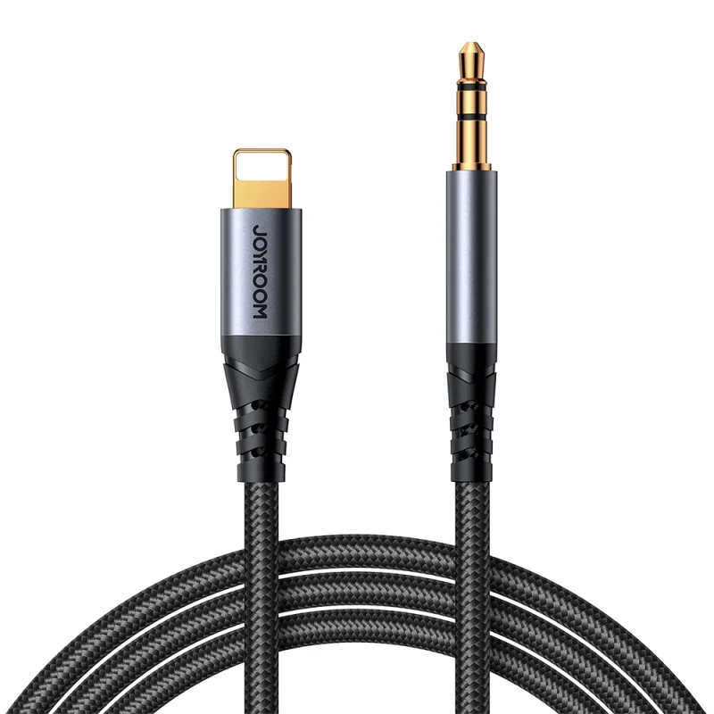 Rad Joyroom Audio Transfer Series SY-A06 mini jack 3,5 mm / Lightning kábel 1,2 m - čierny