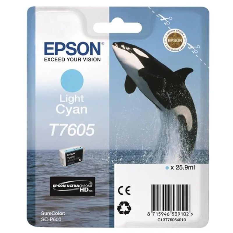 Atramentová tyčinka EPSON ULTRACHROME HD "Scythe" - Light Cyan - T7605 …