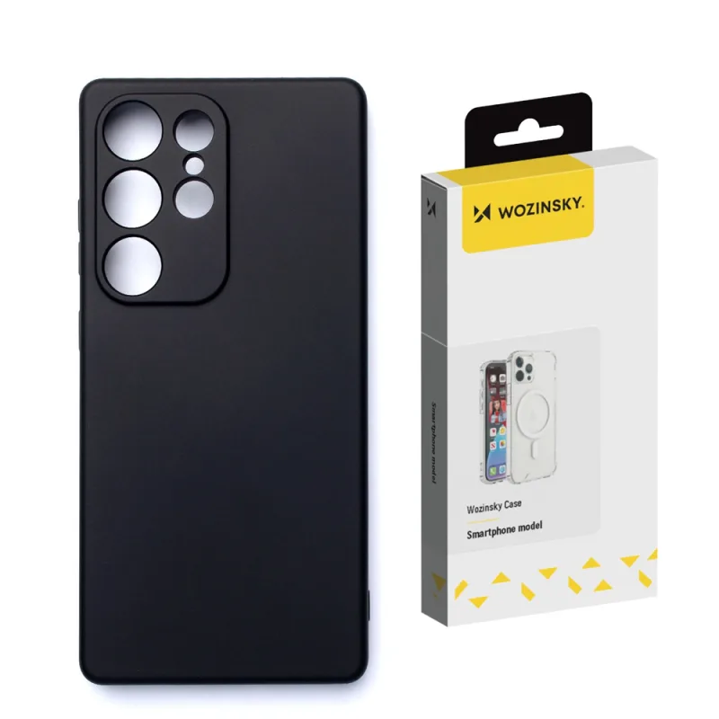 Mäkké puzdro Wozinsky pre Samsung Galaxy S25+ - čierne