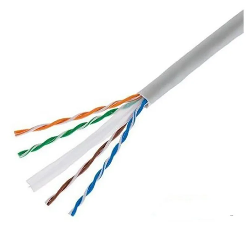 Eth. kábel UTP, Cat6, drôt, PVC, Eca, box 305m - šedá