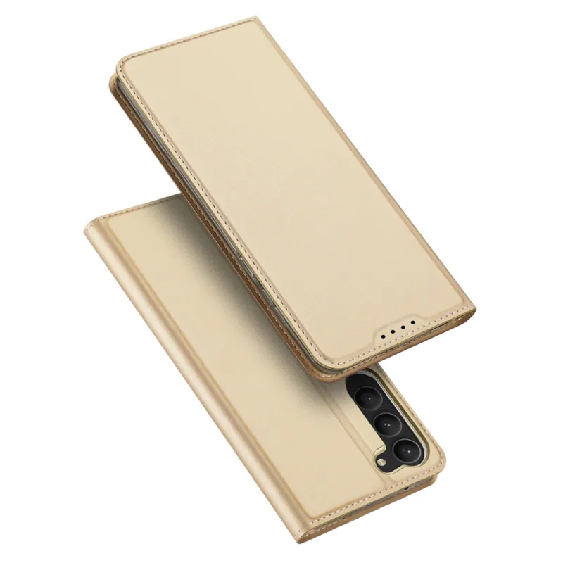 Puzdro Dux Ducis Skin Pro pre Samsung Galaxy S23+ Flip Card Wallet Stand Gold