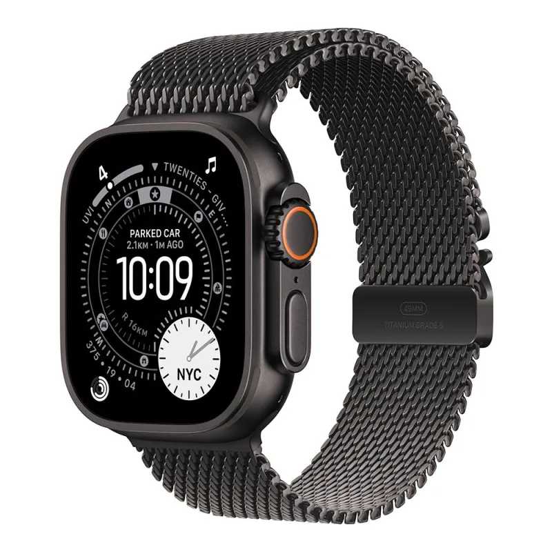 Apple Watch Ultra 3 GPS + Cellular 49mm Čierny titán s čiernym titánovým…