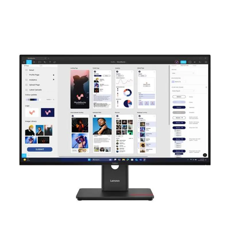 Lenovo T32UD-40 31.5" 3840x2160 1500:1 350cd 4ms HDMI+DP+USB+USB-C+RJ45…