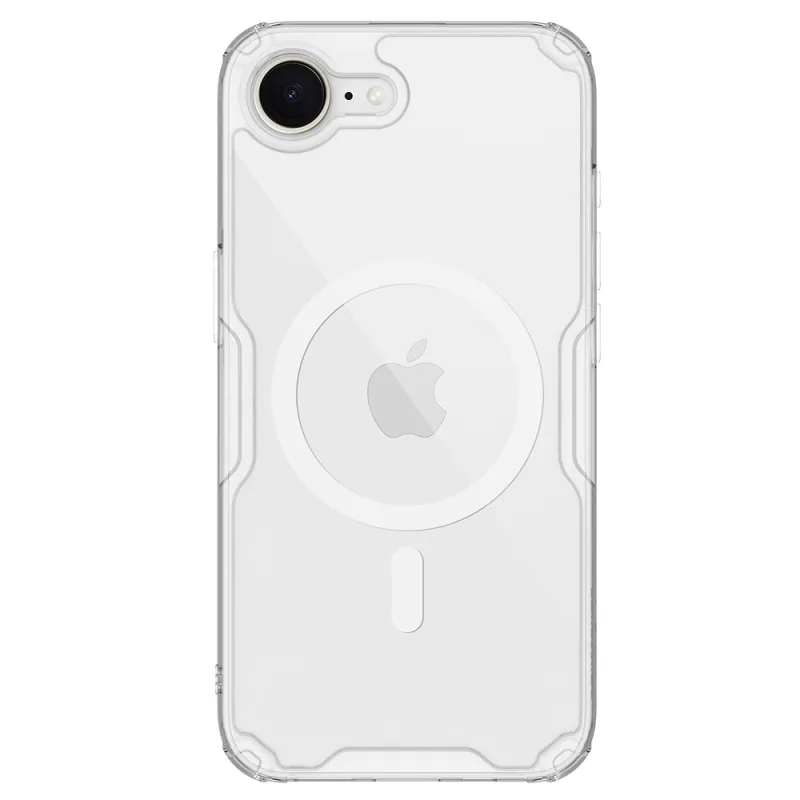 Magnetické puzdro Nillkin Nature Pro na iPhone 16e – priehľadné