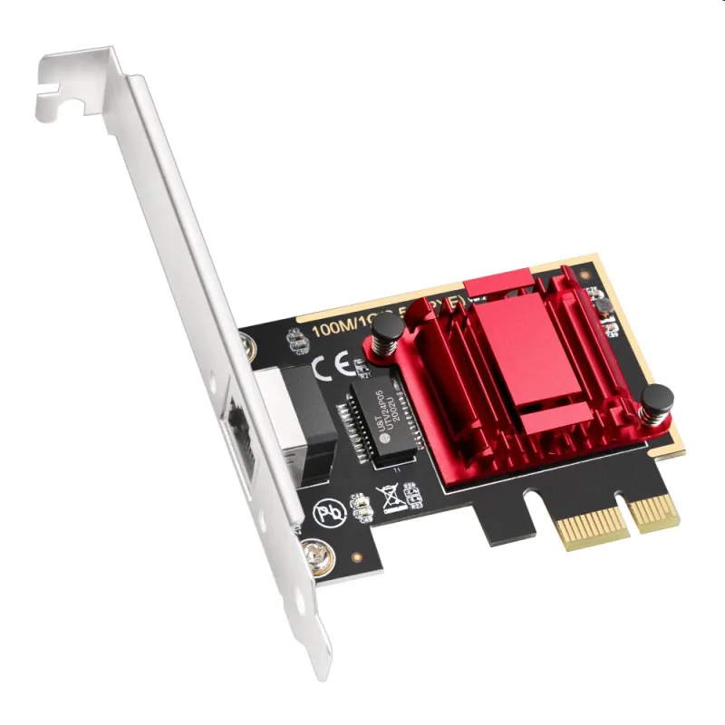 Cudy PE25 - 2.5Gbps PCI Express Network Adapter, RJ45 Cat6/6A/7/8 PE25