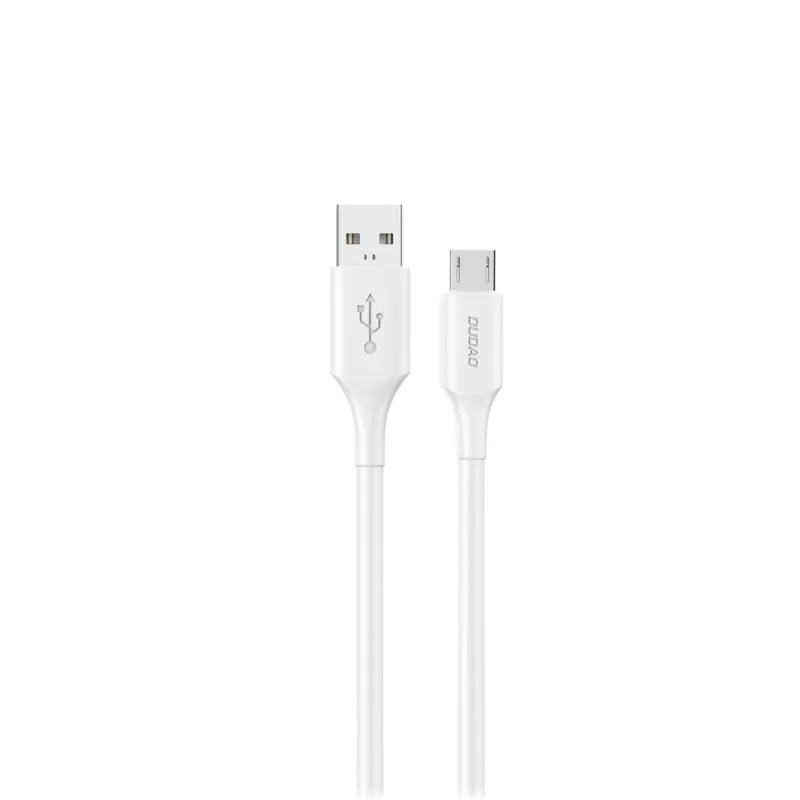 Dudao L2SM USB-A / micro USB 6A kábel 1,2 m - biely