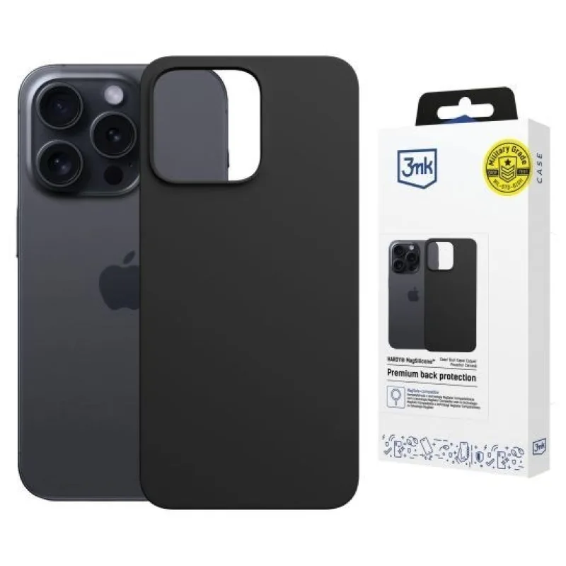 3mk ochranný kryt HARDY MagSilicone pro Apple iPhone 15 Pro Max Graphite…