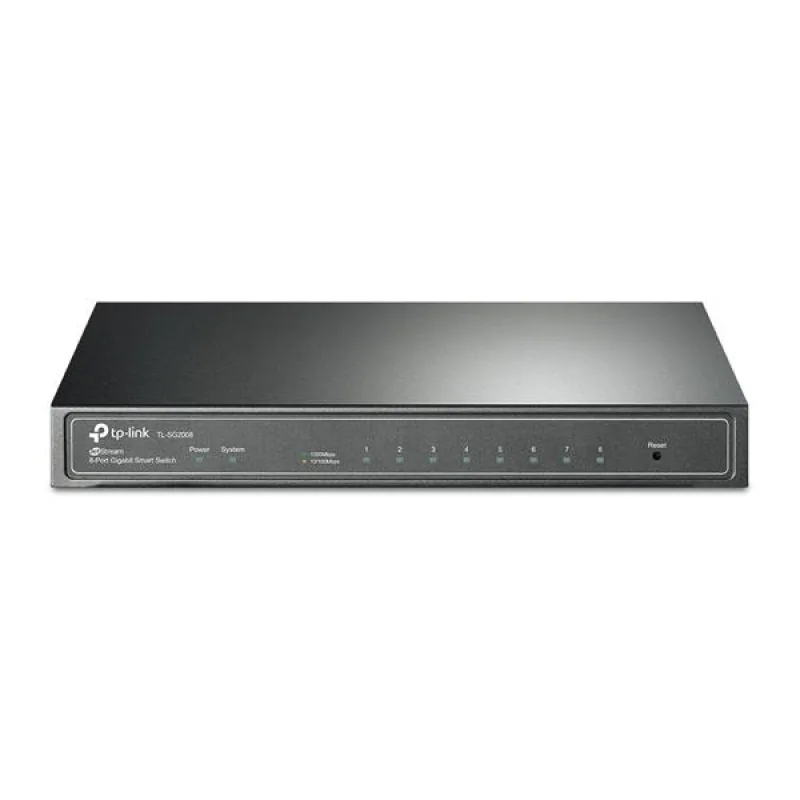 Omada 8-Port Gigabit Smart Switch PORT: 8× Gigabit RJ45 Ports including 1…