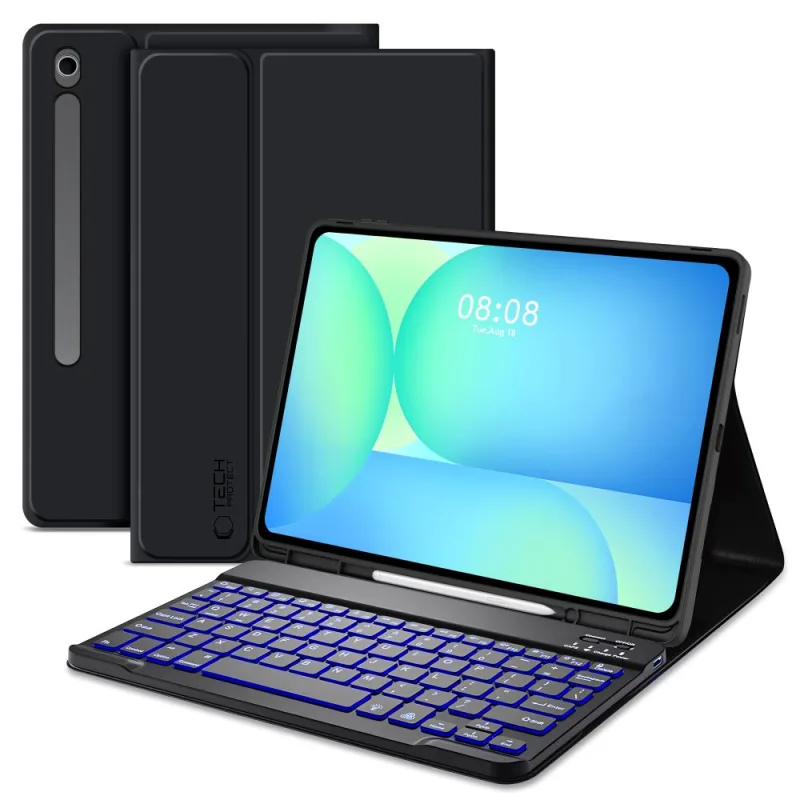 Puzdro na pero a klávesnicu Tech-Protect SC pre Samsung Galaxy Tab S10 FE+ 13.1 X620 / X626B – čierne