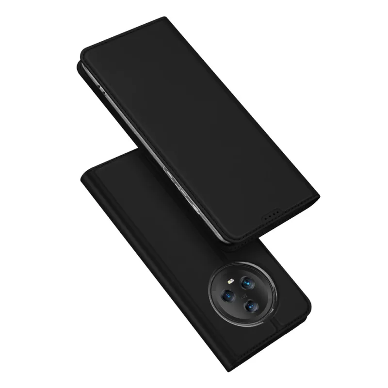 Puzdro Dux Ducis Skin Pro pre Honor Magic5 flip cover card stojanček na peňaženku čierny