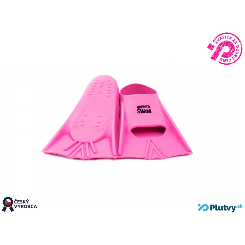 Detské plavecké plutvy + BornToSwim silikónové, rôzne farby ružová, 30/32