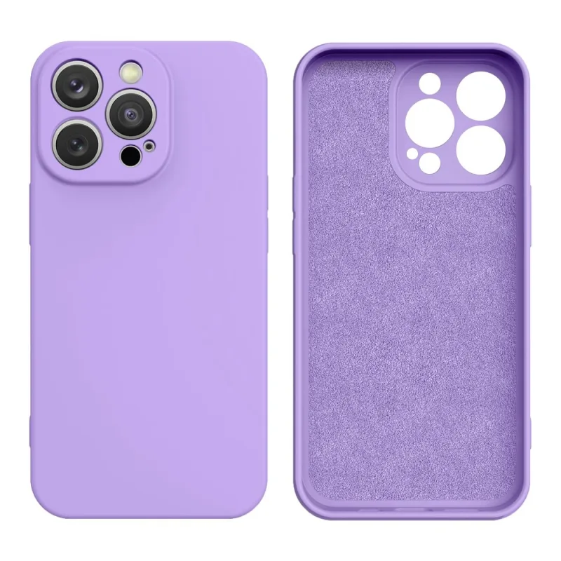 Silikónový obal iPhone 14 Plus silikónový obal fialový