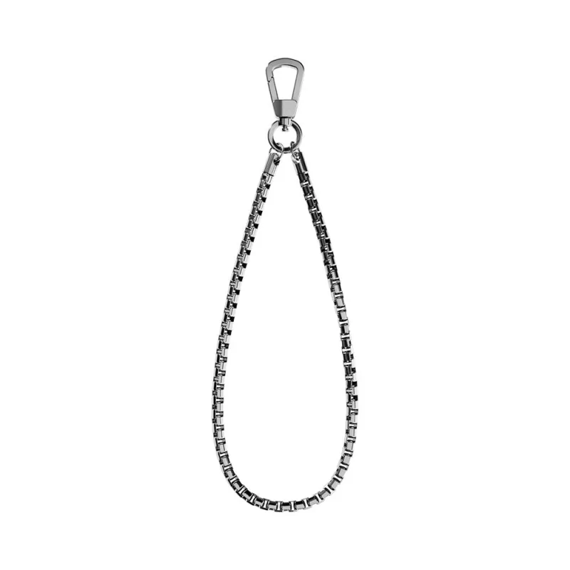 SwitchEasy 4.5mm Metal Chain Wrist Strap + Strap Card - Silver…
