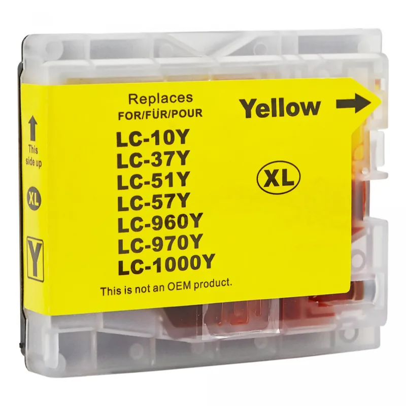 Kompatibilná náplň Brother LC970Y / LC1000Y - 36ml Yellow