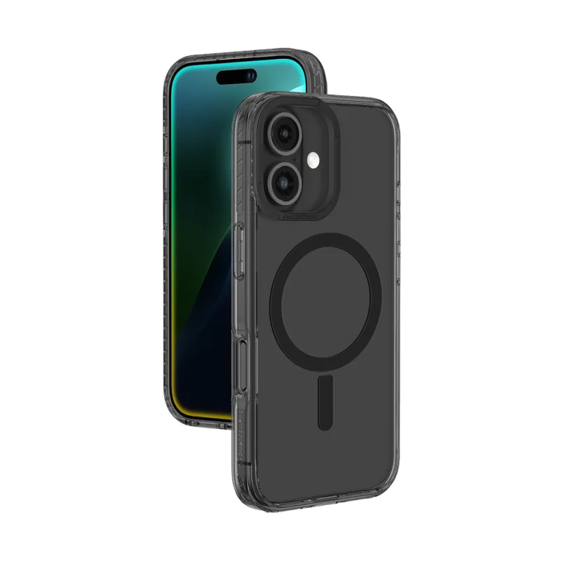 Puzdro AmazingThing Titan Pro Mag s magnetickým krúžkom pre iPhone 16 – čierne