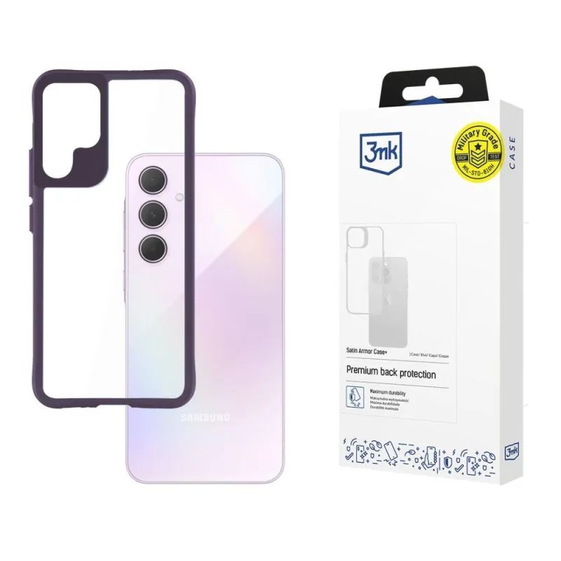 3mk ochranný kryt Satin Armor Case+ Purple pro Samsung Galaxy A35 5G…