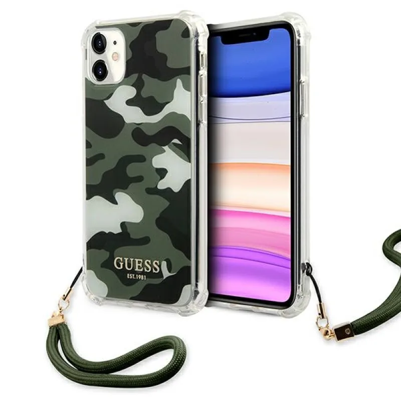 Guess Guhcn61ksarka iPhone 11 6,1" / xr Green/Khaki Hardcase Collection